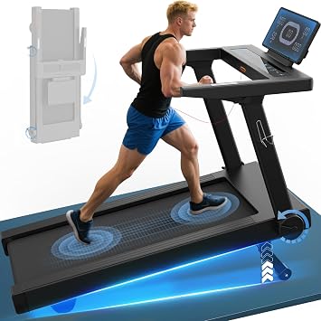 Laufband f r Zuhause mit 20% Steigung 1-20km/h 7PSApp-kompatibles