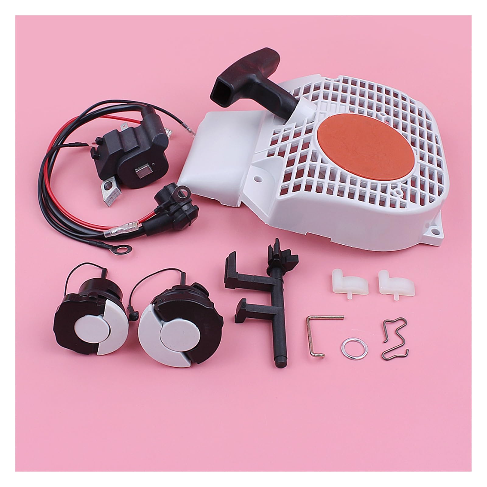 Tapa de Tanque de Aceite de Combustible de Bobina de Encendido de Arranque for Stihl MS250 025 MS230 023 MS210 021 Pieza de Repuesto de Motosierra de Eje de Interruptor