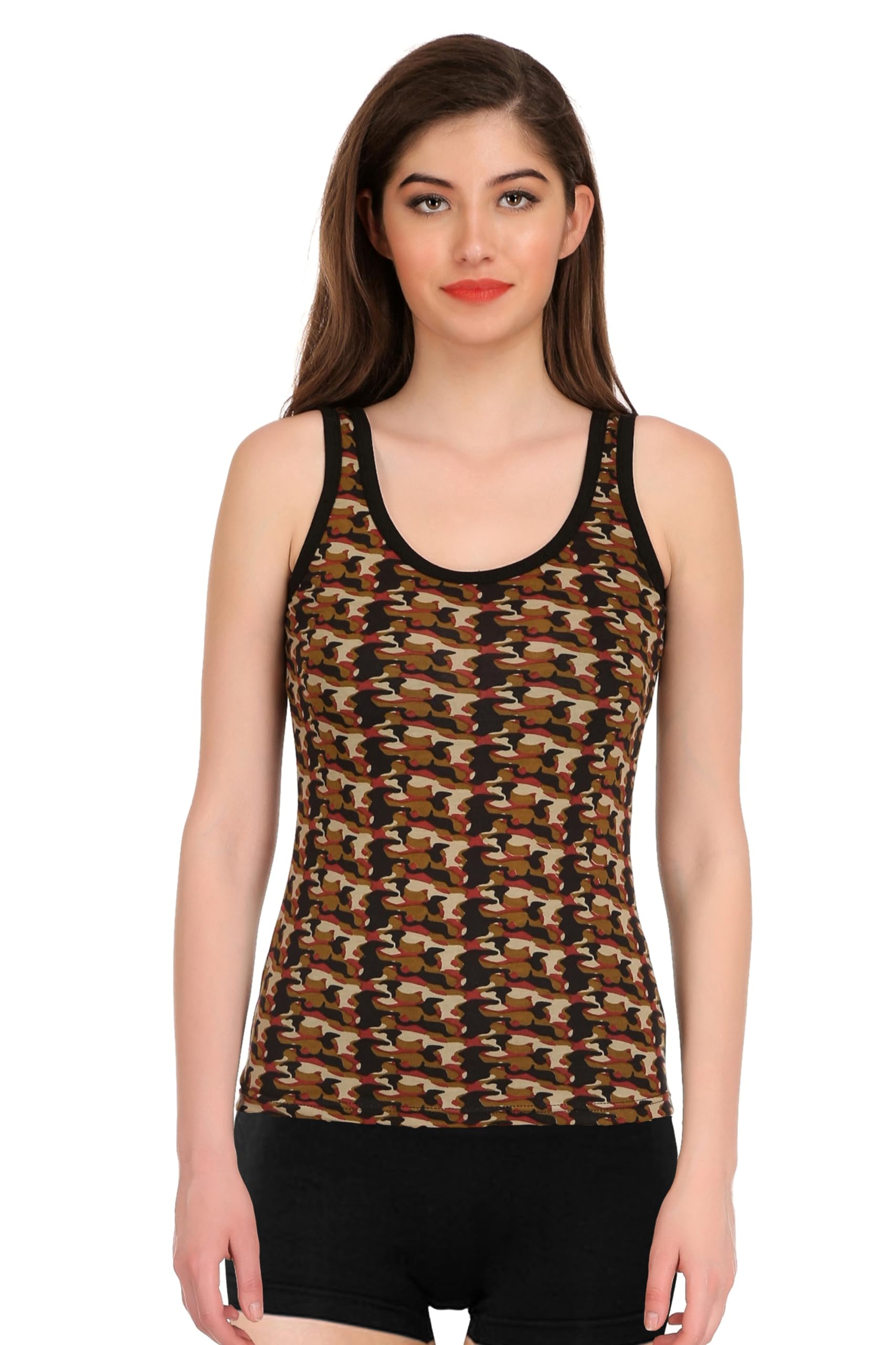 selfcare Women's Solid Cotton Hosiery Scoop Neck Camisole and Tank Top-picture-37