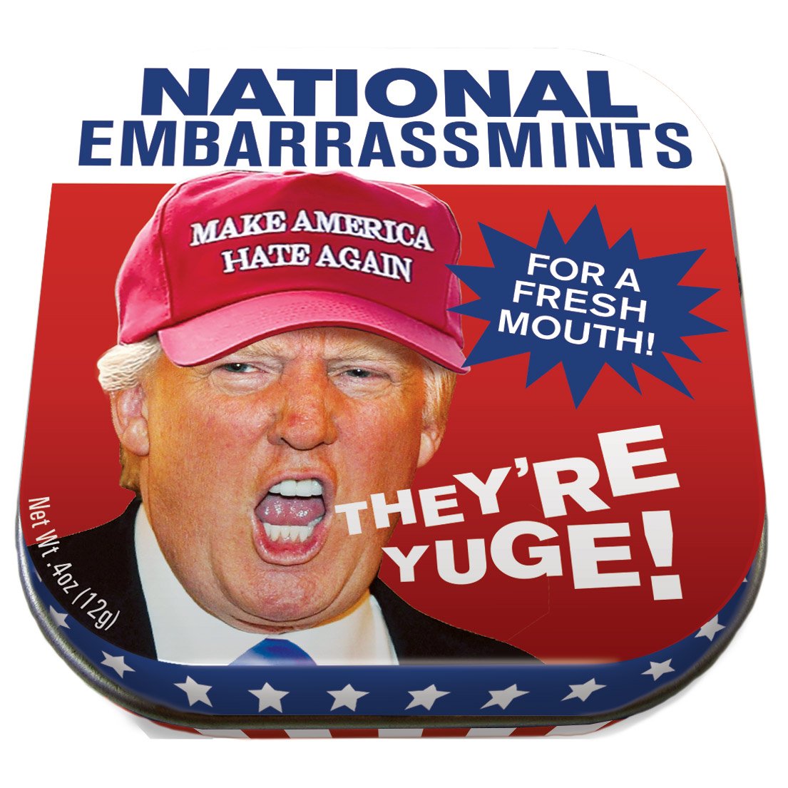 The Unemployed Philosophers Guild Trump EmbarrassMints Mints - 1 Small Tin 1.75 x 1.75