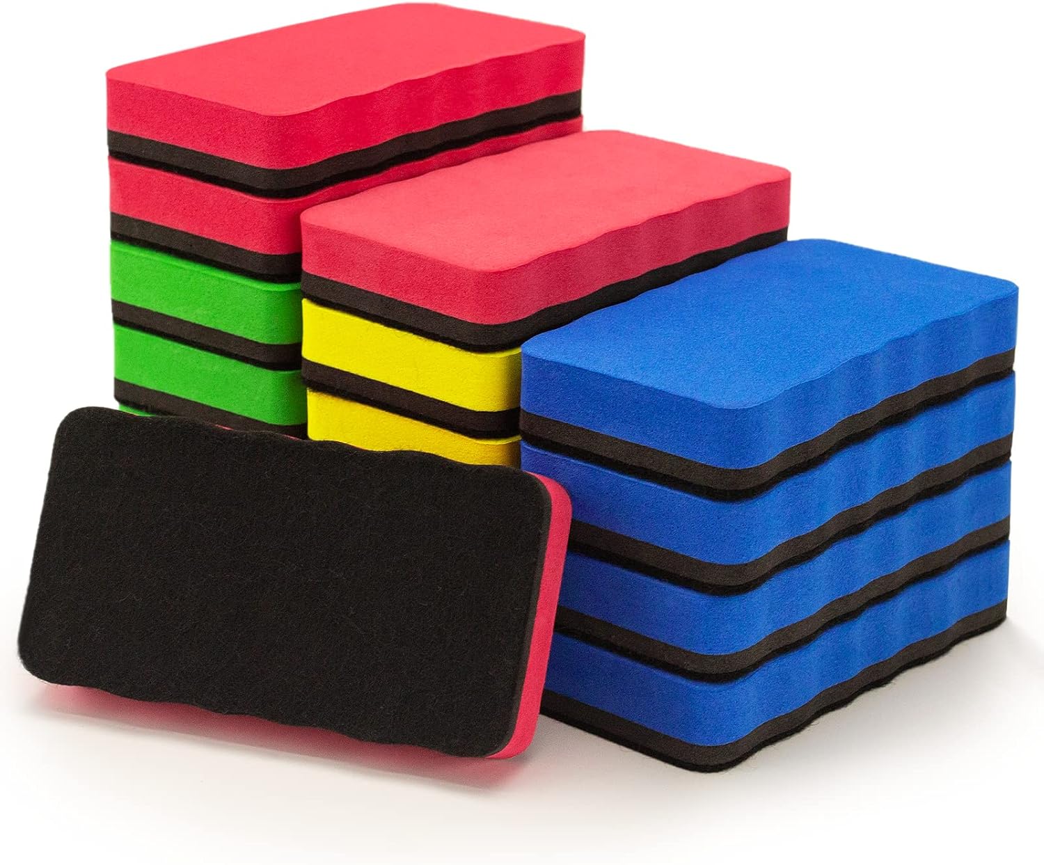 JEFURE 16 Pcs Dry Erase Erasers, Whiteboard