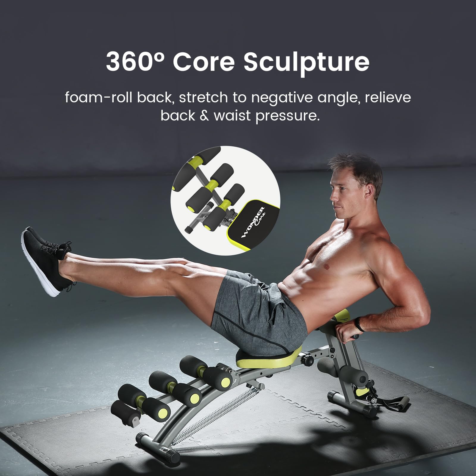 エクササイズグッズ Wonder Core 2 Abdominal Exercise Amazon.com : Wonder Core V2 Upgraded Adjustable Workout Bench & Ab