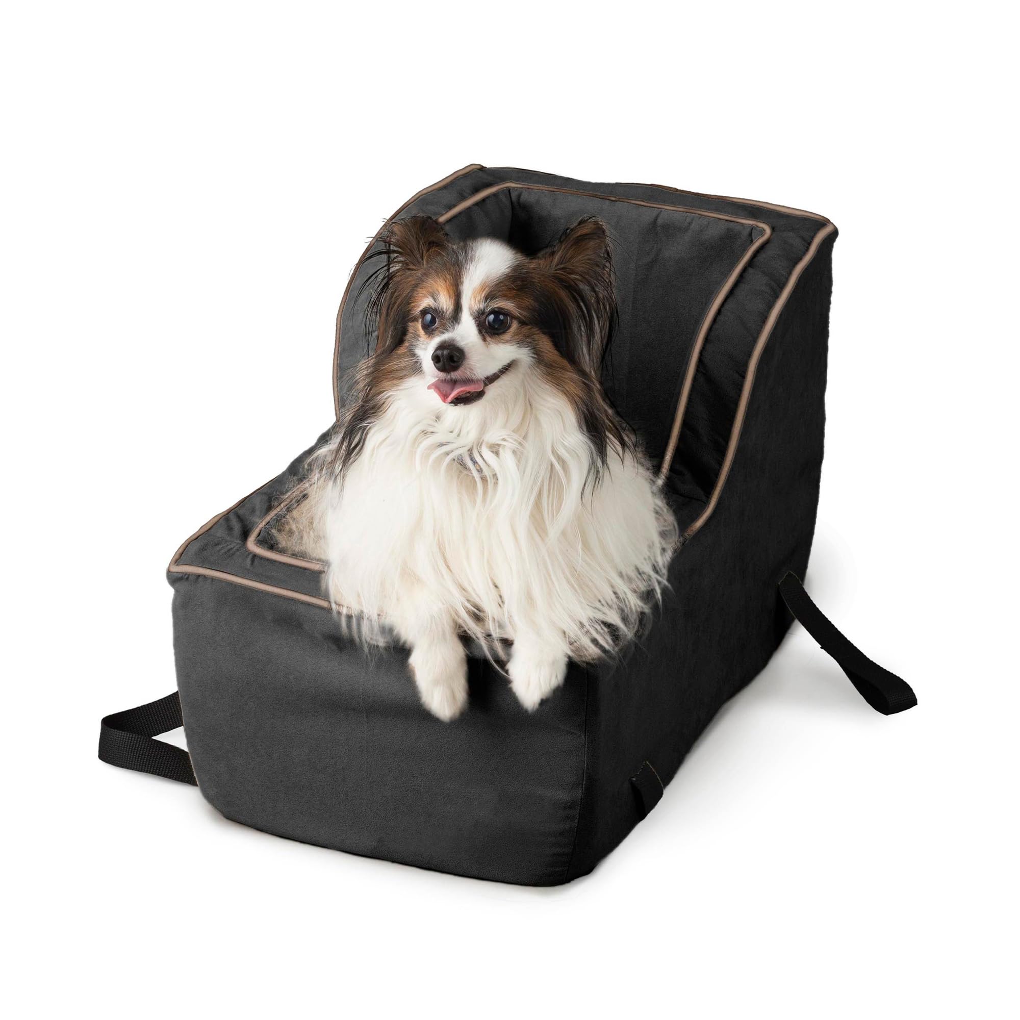 Snoozer High-Back Console Dog Car Seat - Small Dog Car Seat, Center Console Booster Bed for Small Size Dogs up to 12 lbs, Washable - Large