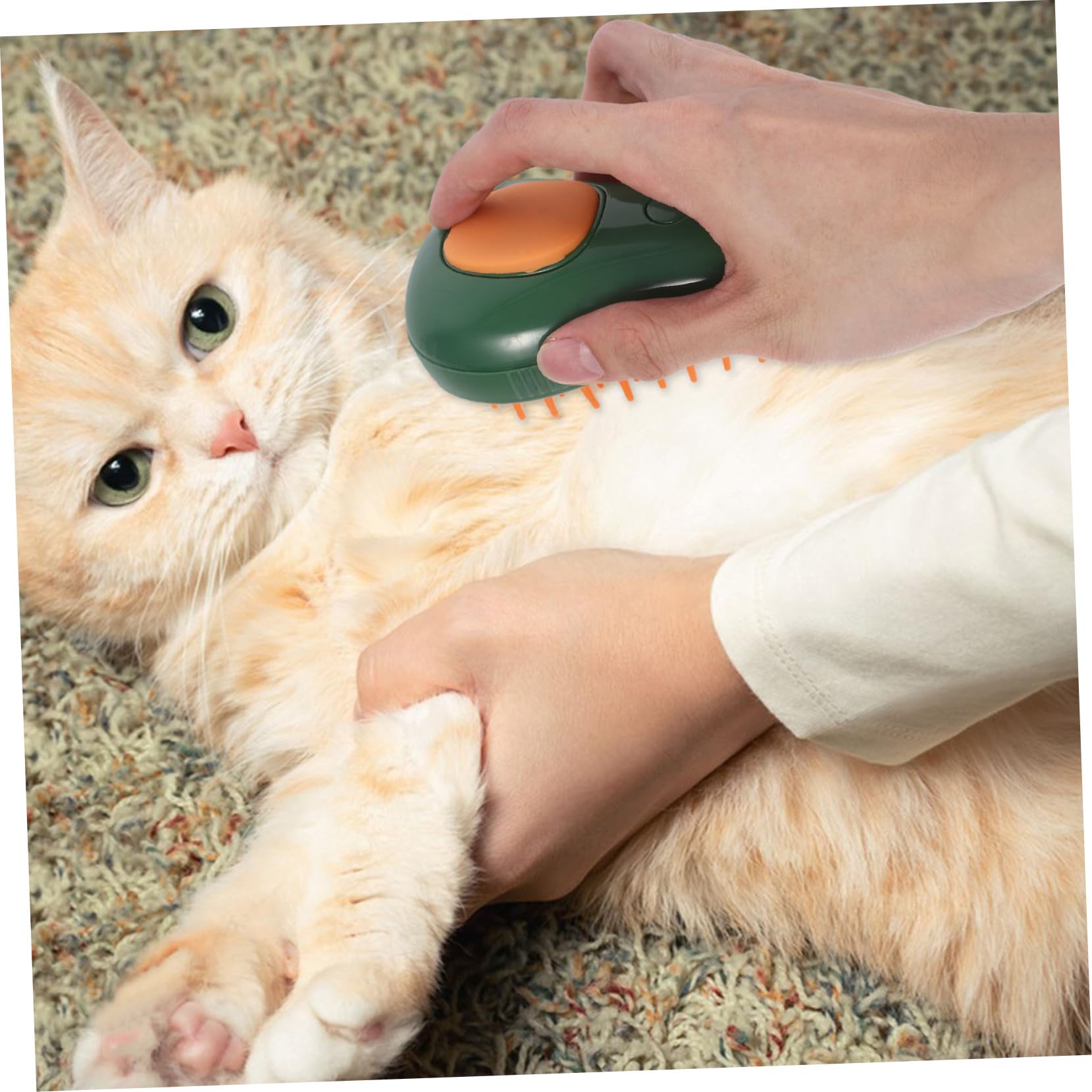 Yardwe 4stücke Dampfbürste Für Katzen Katzenpflegebürste Mit Selbstreinigung Ergonomisches Design Für Entspannende Massage Und Mühelose Haarentfernung Für Kurzhaarkatzen