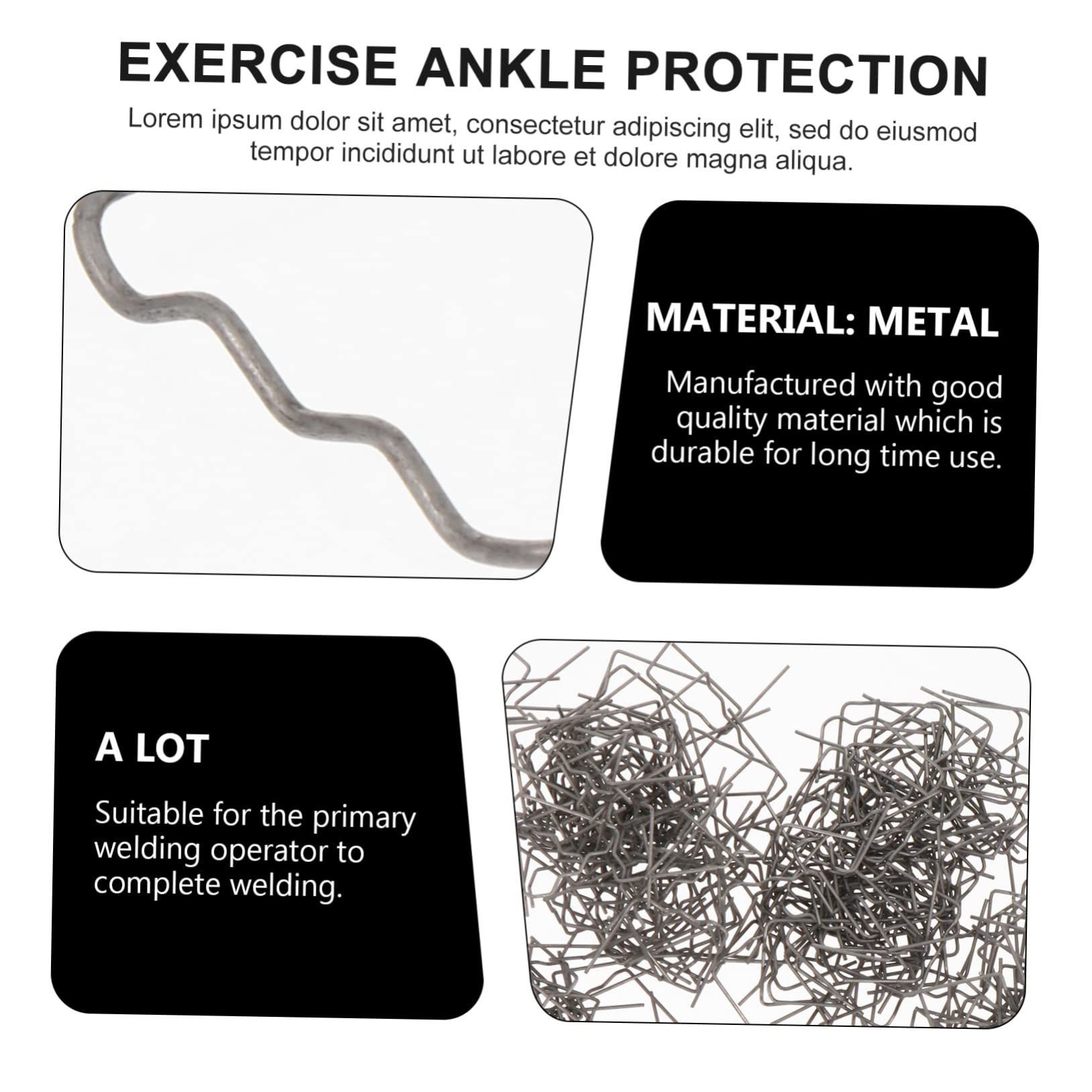 Mipcase Bumper Repair Rods 500pcs Car Wave Welding Rods Metal Welding Wire Patch for Bumper Repair