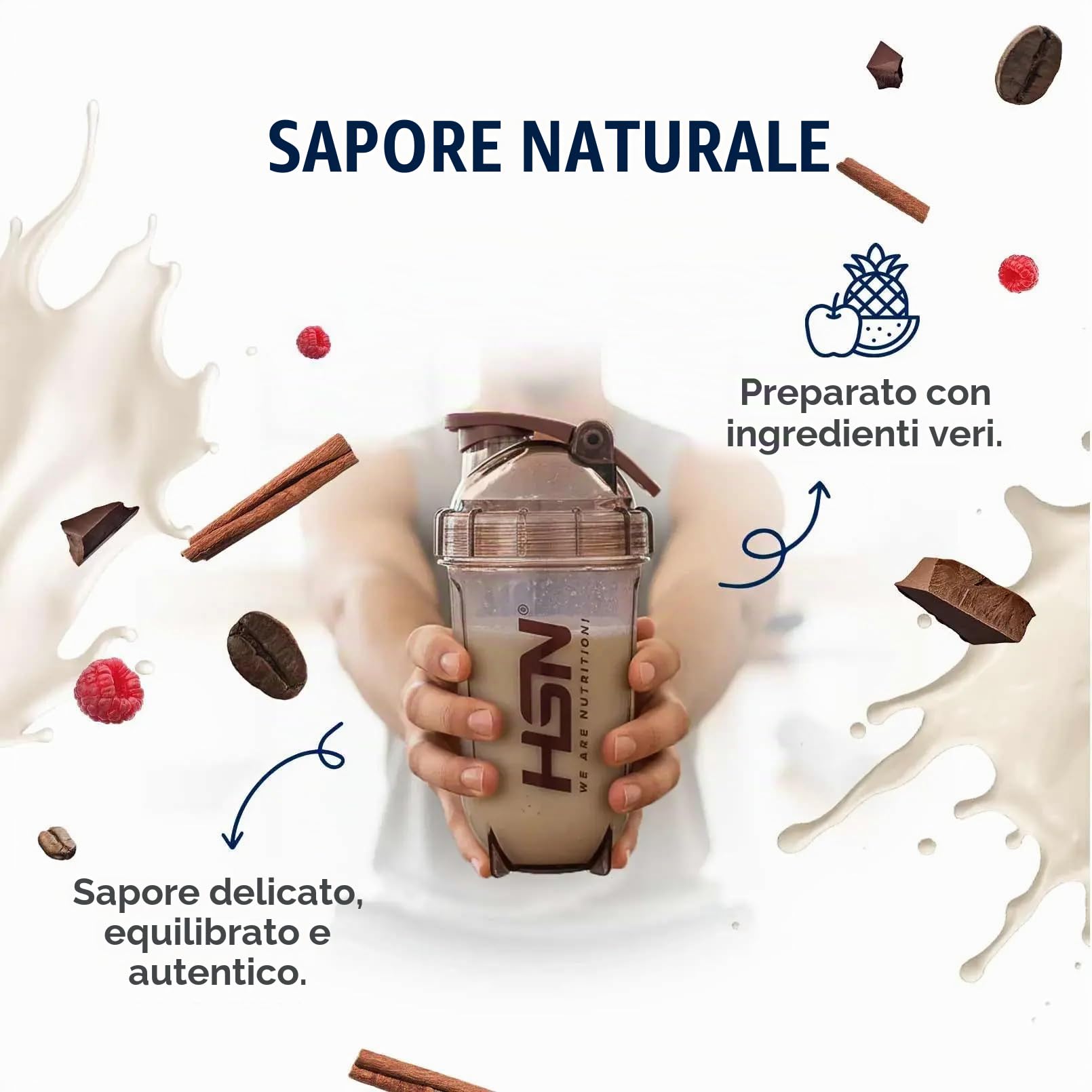 HSN Evowhey Protein Senza Dolcificanti | Vaniglia 2 Kg = 67 Prese per Confezione Concentrato di Proteine del Siero | 100% Whey Protein Concentrate | No-GMO, Vegetariano, Senza Glutine e Soia