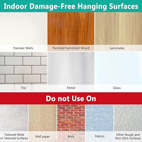 Miniatura 8 de WALI Soporte de pared para control remoto, bolsillo para soporte de pared para TV, estante de noche, 5 pulgadas sin agujeros, para 2 o 3 controles