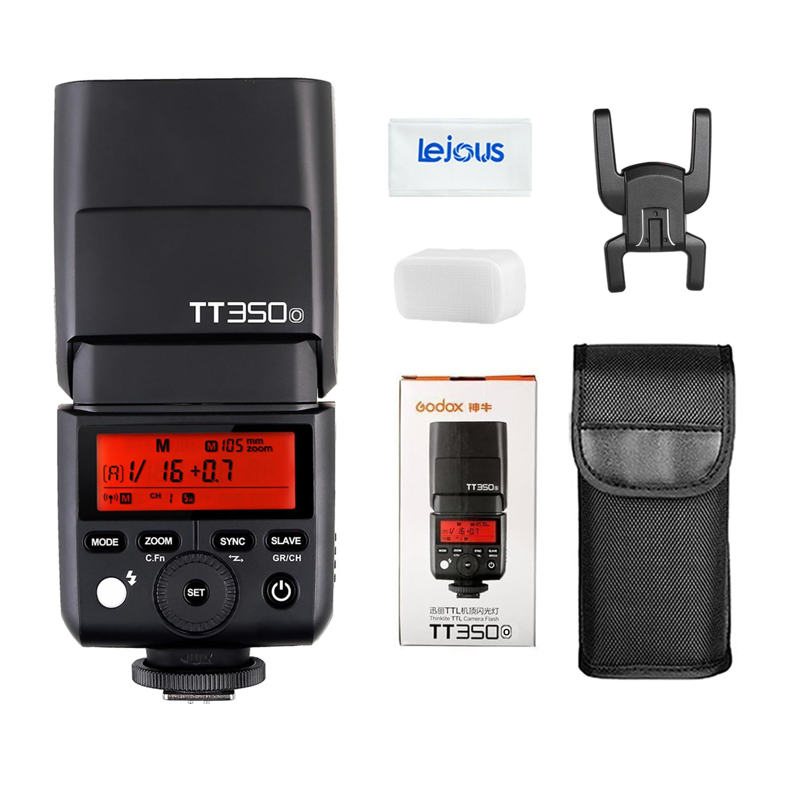Godox TT350o Mini Thinklite TTL Flash Speedlite 2.4G HSS 1/8000s GN36 for Olympus Panasonic Cameras for Olympus E-P5 E-P3 Pen-F E-M10II E-M5II E-M1 E-PL8 Panasonic DMC-GX85 DMC-G7 DMC-GF1 DMC-LX100