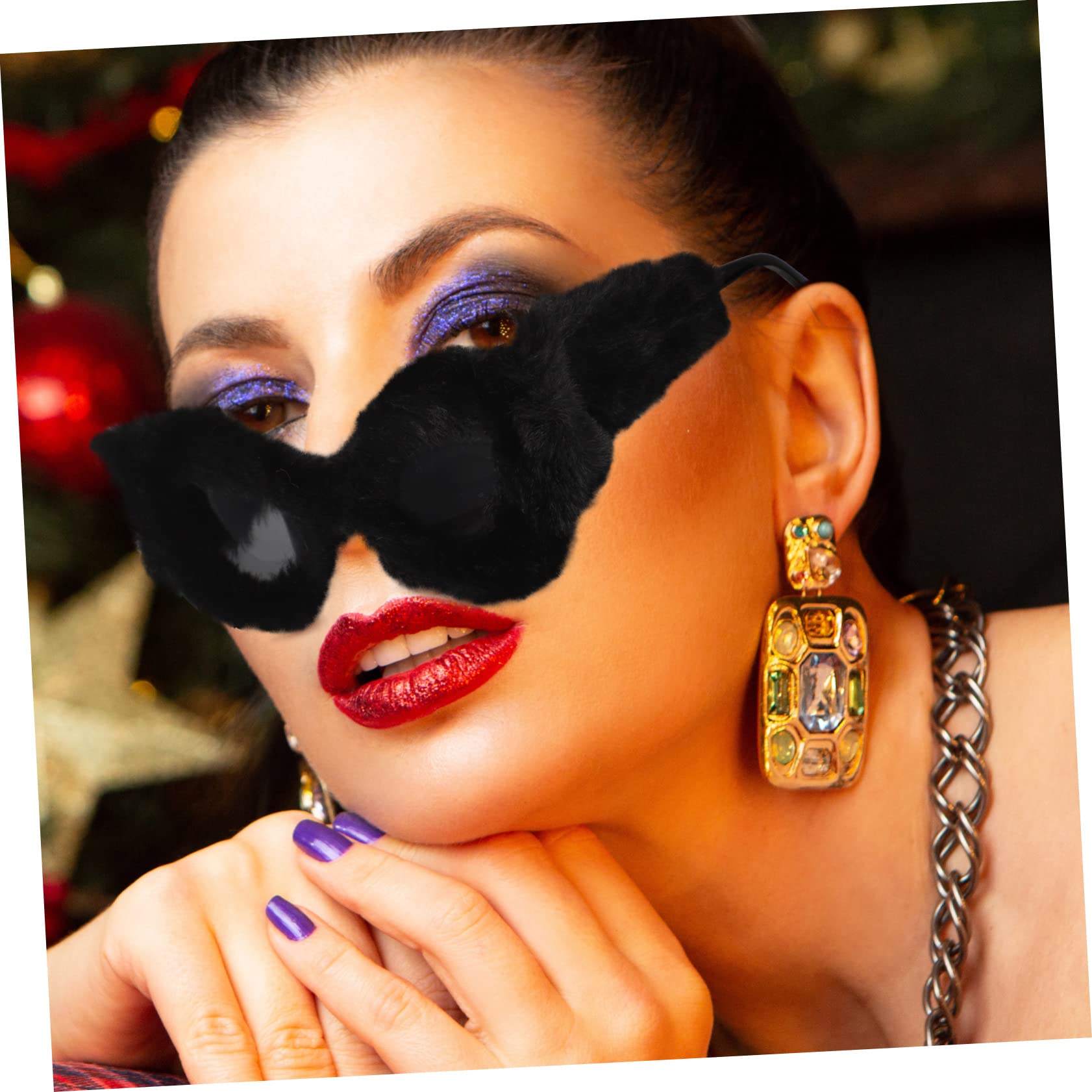 GALPADA 5stücke Plüsch Sonnenbrille Für Partys Lustige Eyewear Als Dekoration Und Fotorequisiten Für Erwachsene Für Faschingsfeiern Musikfestivals Und Maskeraden
