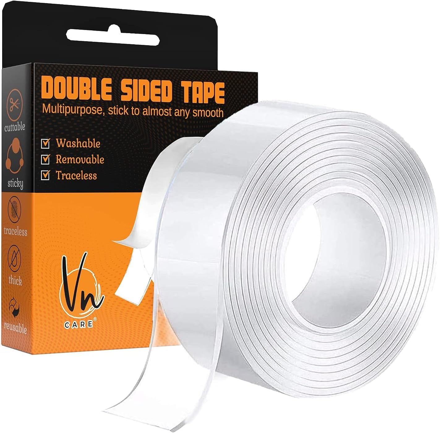ZIBUYU® Small Adhesive Tape for Wall Heavy Duty Reusable