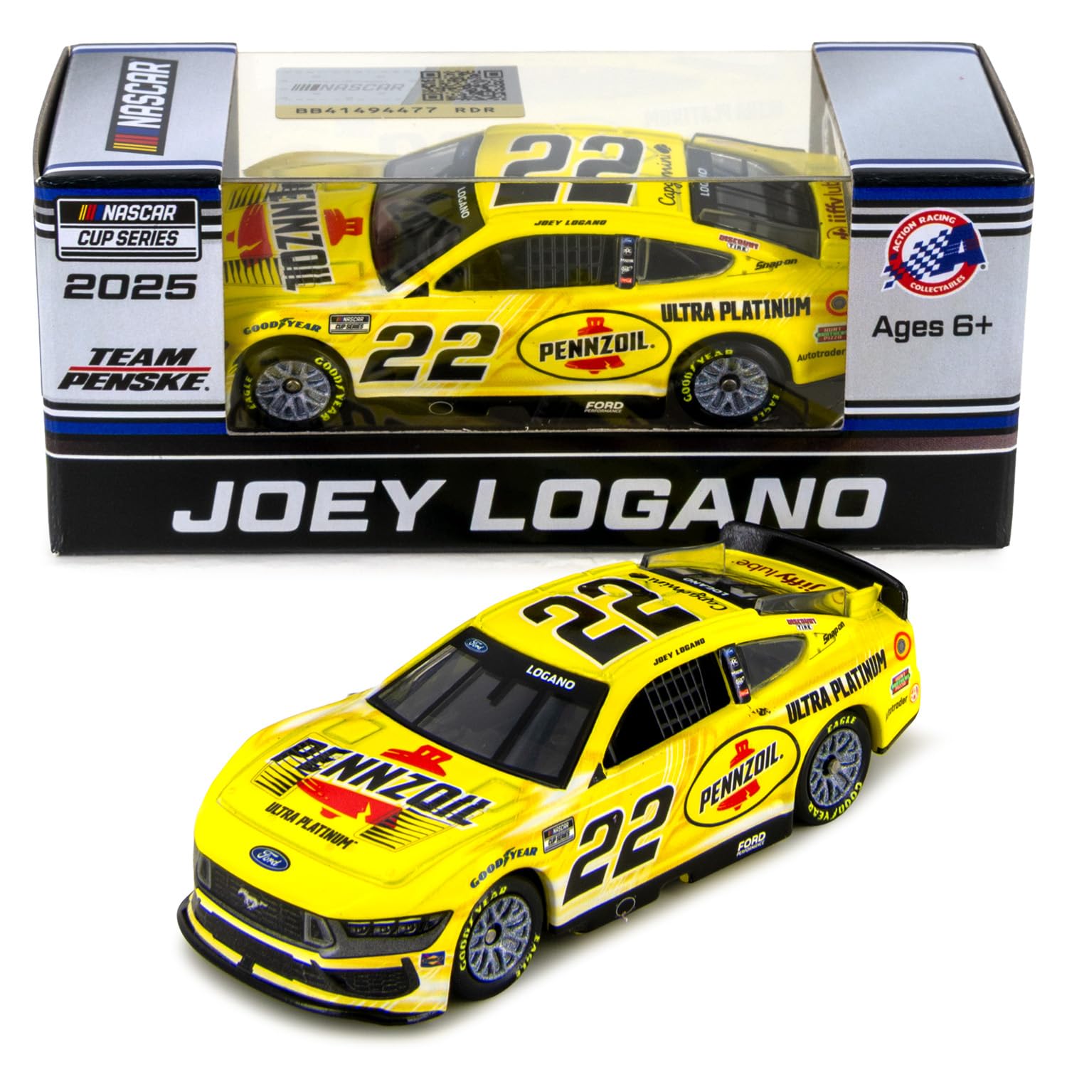 Joey Logano 2025 PENZOL ARC Diecast Car 1:64 Scale