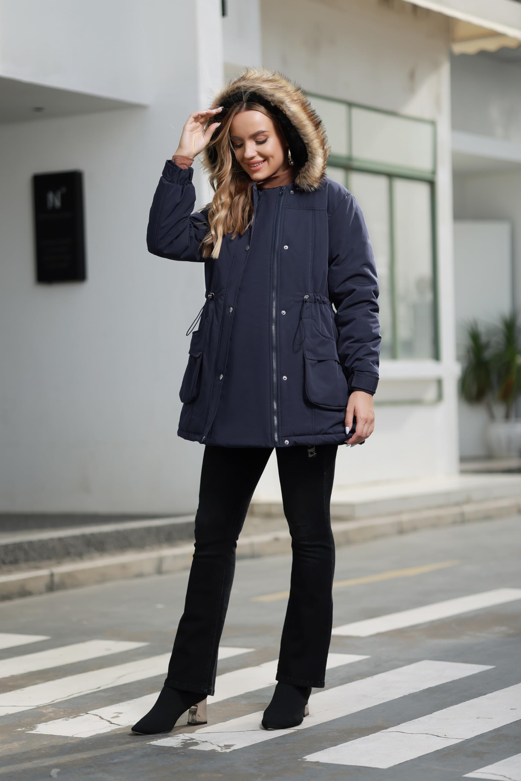 Maacie Umstandsjacke Winter 3 in 1 Tragejacke Umstandsmode Schwangerschaftsjacke umstandsmantel winterjacke schwangerschaft