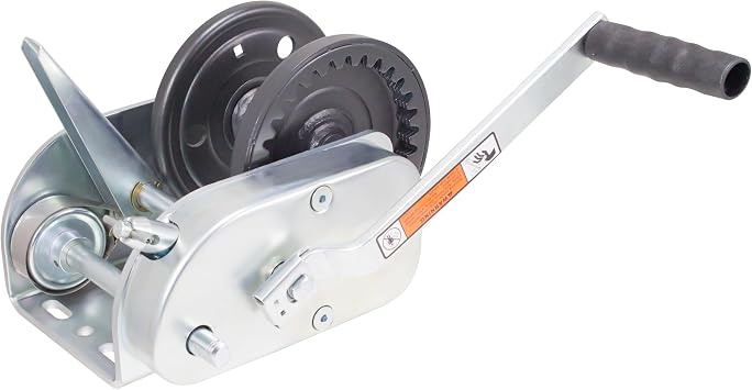 Dutton-Lainson Company DL3500B Black 3500 lbs 2-Speed Pulling Winch with Plated Hand Brake