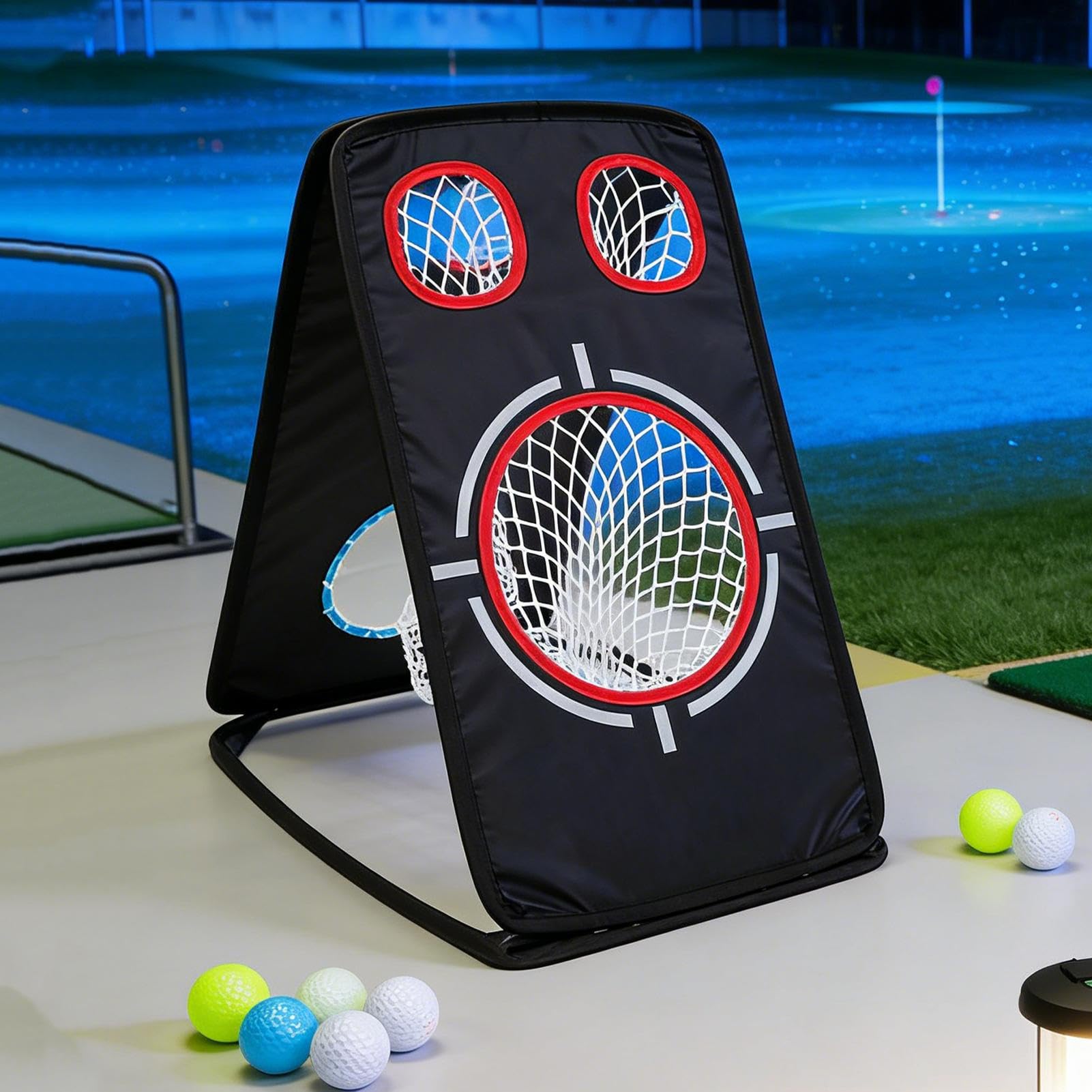 Chipping Net Golf Objetivo – Dispositivo de entrenamiento de swing de golf – Red de entrenamiento de chipping | para uso en exteriores e interiores en campos de golf en torneos en el gimnasio en el