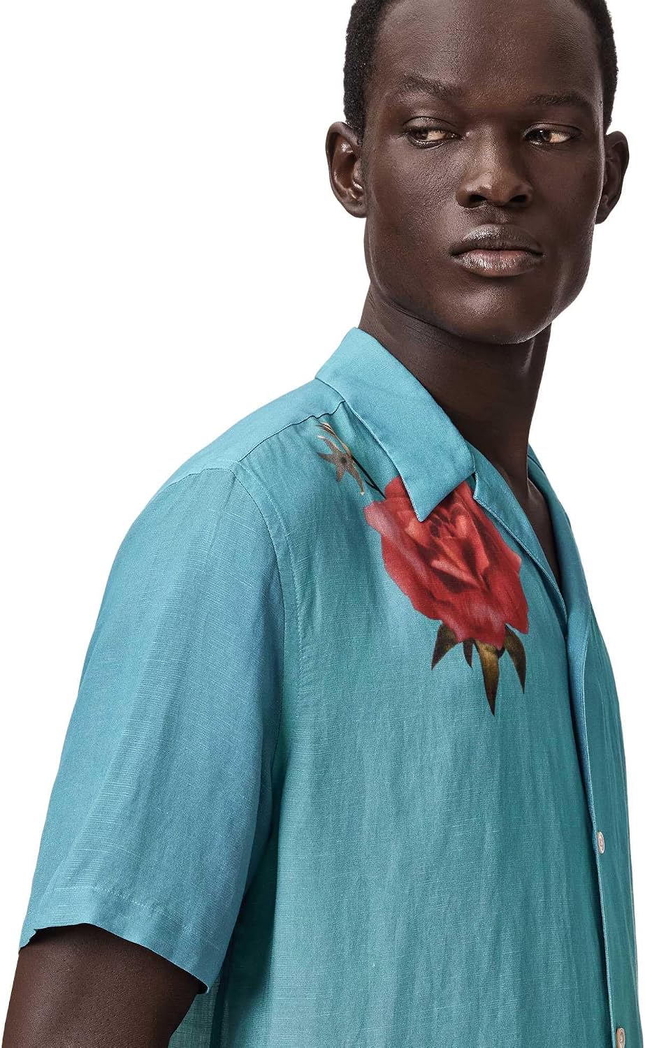 AllSaints Fleur Fazed Short Sleeve Shirt