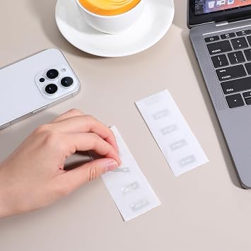 100 Pcs NFC Tags Sticker Ntag213 Adhesive Blank NFC Stickers Chip Rewritable 144 Bytes Memory Programmable RFID Stickers Tags Compatible with All NFC-Enabled
