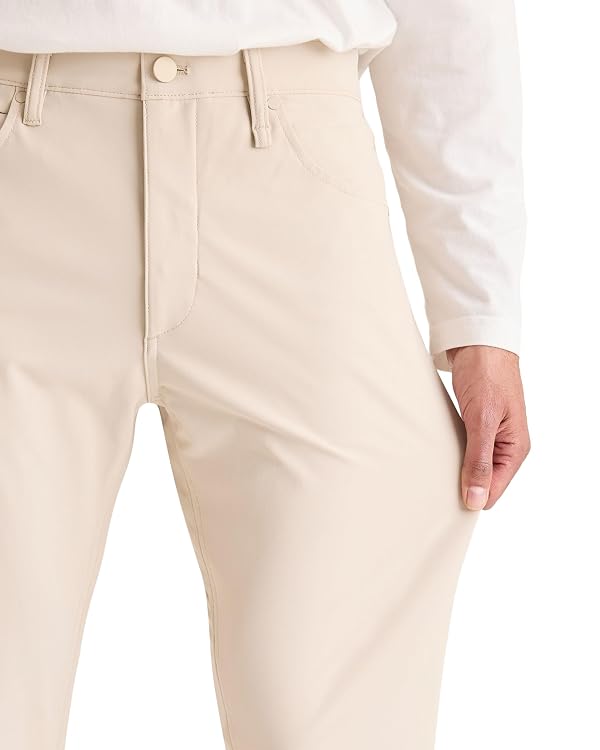 Dockers® Men's Go Airweave 5-Pocket Straight Fit, Sahara Khaki, 40W x 32L by DOCKERS - Used condition - Image 2