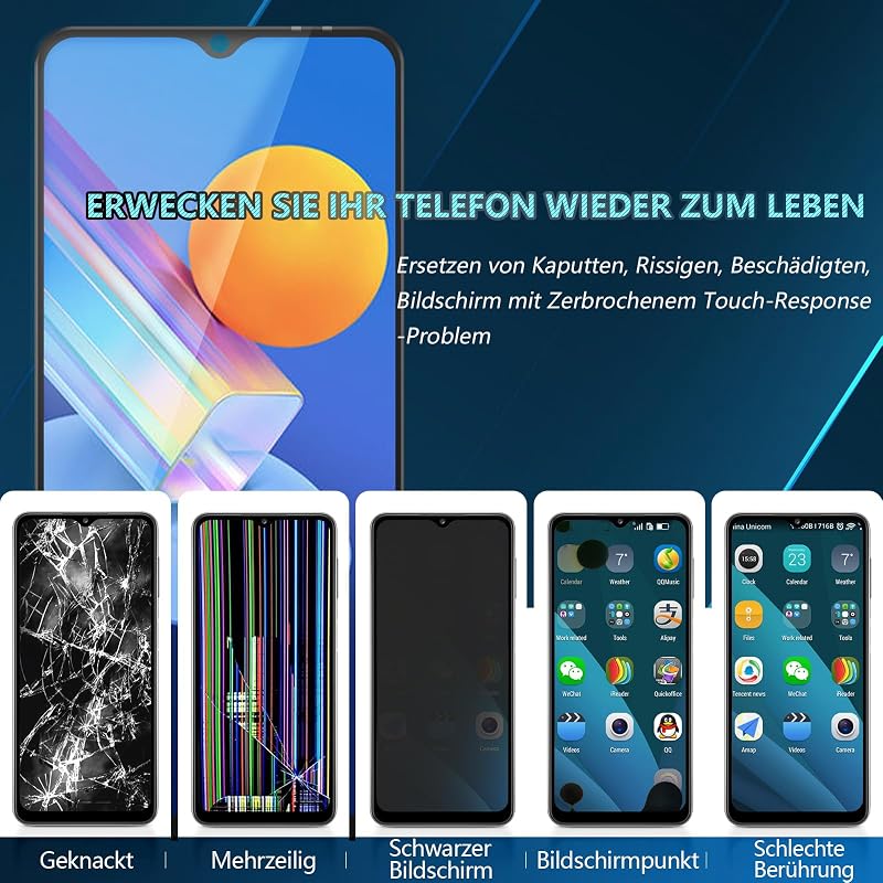 RongZy LCD Kijelző Vivo Y52/Y72 5G Telefonhoz - Érintőképernyős Digitalizáló Csereképernyő Szerelőkészlettel, Fekete