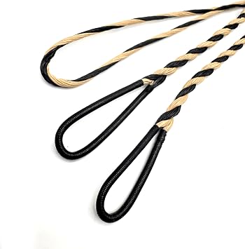 Flemish Twist B55 Bowstring with Enduraloop Served Loop Recurve Replacement Bowstring Handcrafted from Dacron for Smooth, Quiet, and Reliable Performance