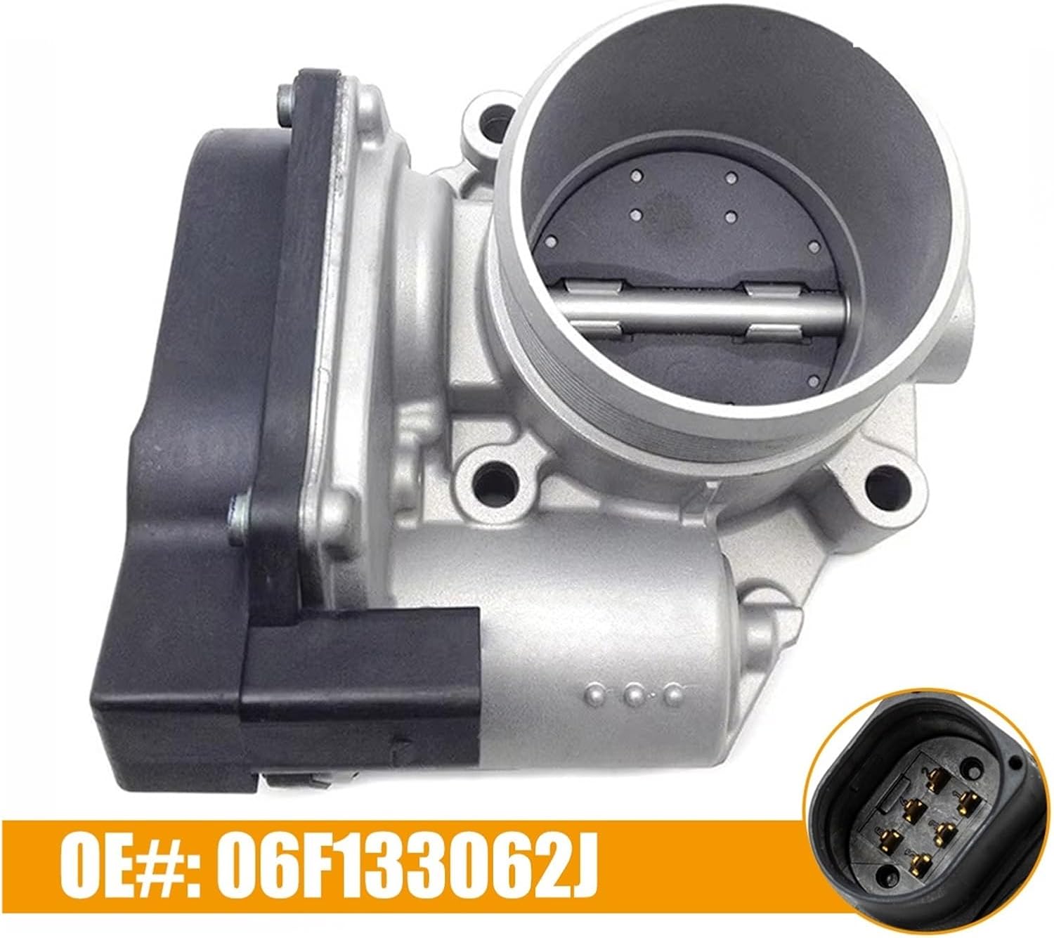 Throttle Body Valve Assembly Compatible for Audi VW Seat A4 A5 Jetta Eos Passat Leon 2005-2015 Fuel Injection 06F133062J 06F133062G