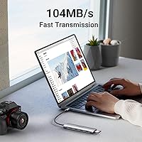 Vista 5 de UGREEN Revodok Hub USB C 6 en 1 USB C Dongle 4K HDMI, 3 puertos USB 3.0, lector de tarjetas SD/TF compatible con MacBook Pro, MacBook Air, iPad