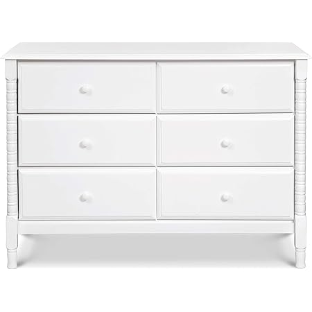 DaVinci Jenny Lind Spindle 6-Drawer Dresser in White