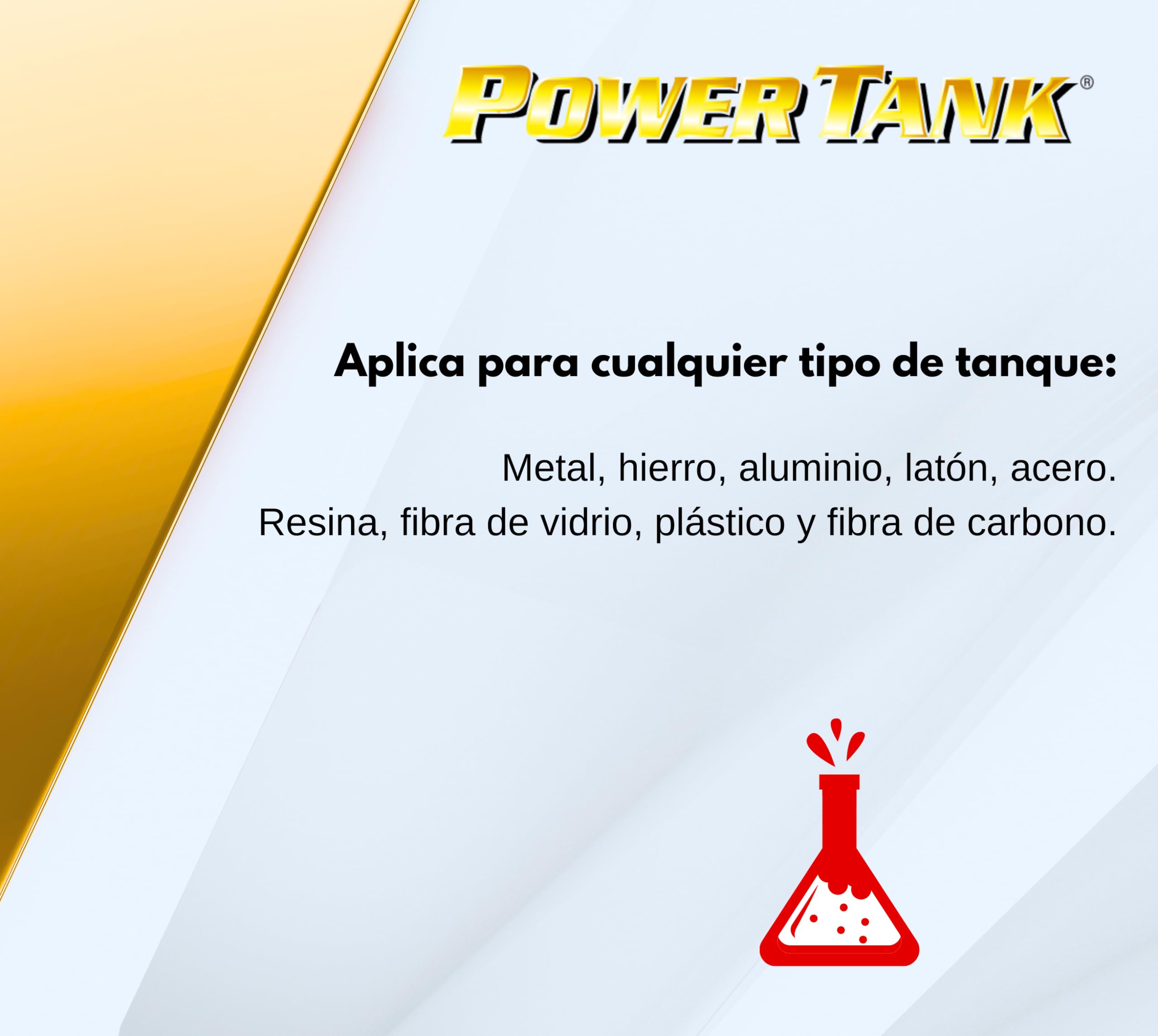 POWER TANK GUM - Tratamiento Tanque Deposito Moto (8/10 Litros) Kit Pequeño Small 350 g para Interior de Tanques Elimina Óxido Repara Protege Tanques Oxidados de Motos Vespa Ciao Scooters