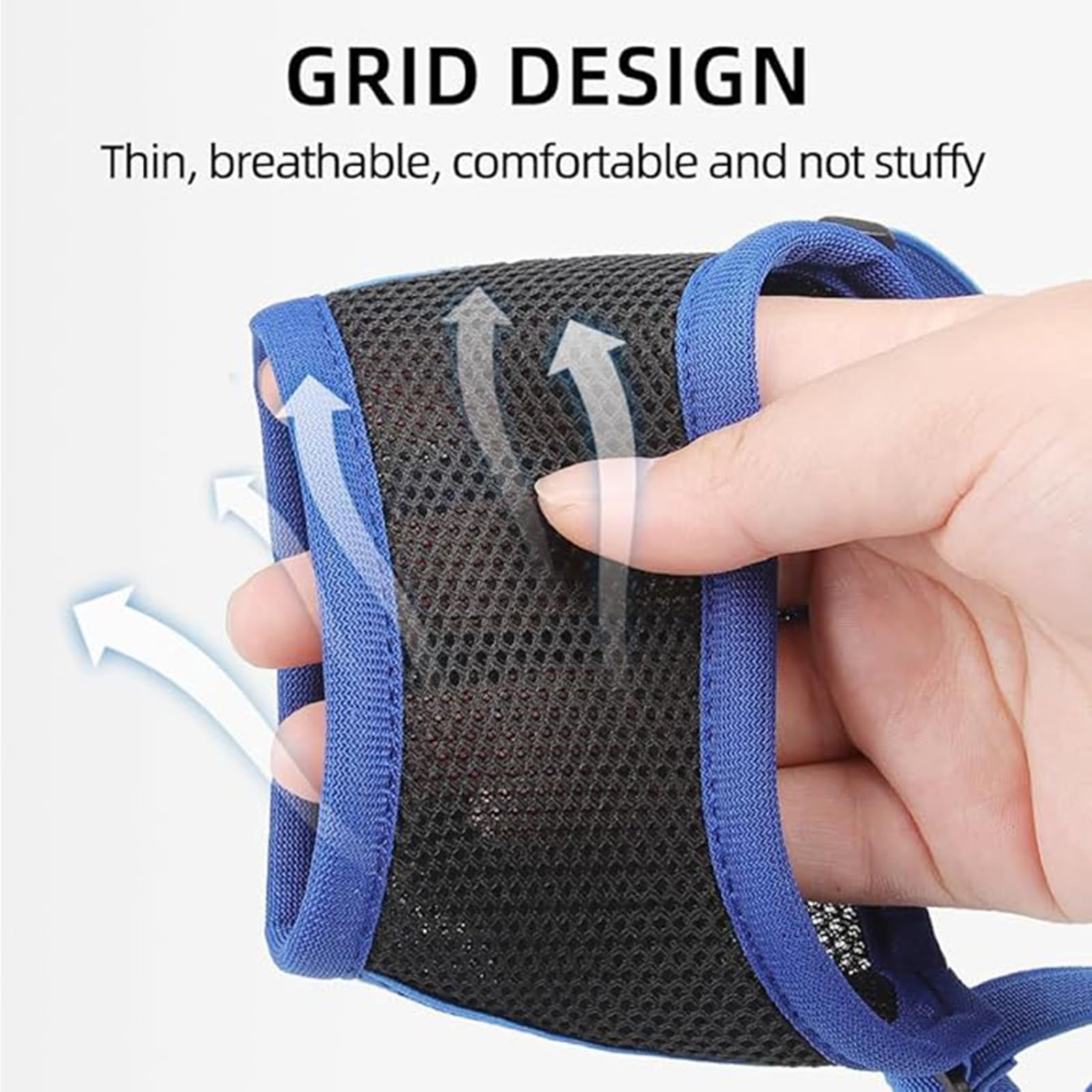 Museruola Per Cani Taglia M - Regolabile, Traspirante, Morbida, Per Cani Piccoli E Medi (Blu) - Foto 9