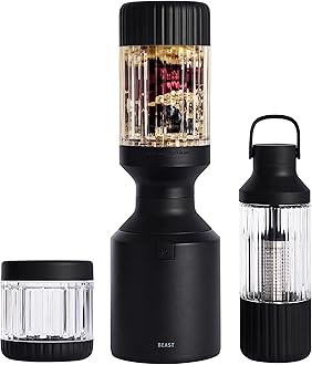 Blender + Hydration System | Blend Smoothies and Shakes, Infuse Water, Premium Kitchen Countertop Design, 1000W (Carbon Black)