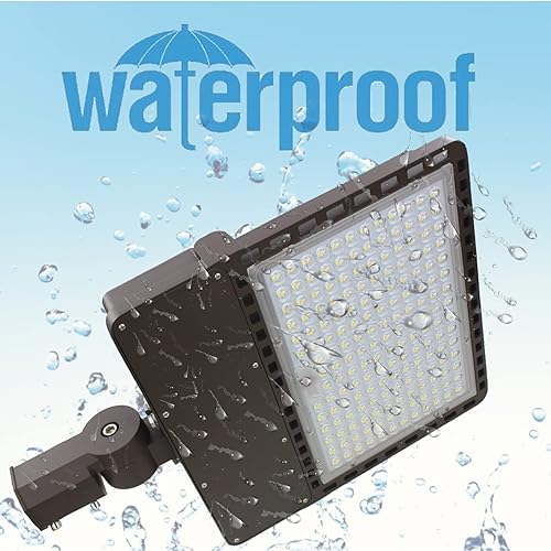 Miniatura 5 de WHLED Luz LED de estacionamiento de 400 W con accesorio deslizante, 5000 K luz diurna 56000 lm, equivalente a HPSHID de 1500 W, iluminación de