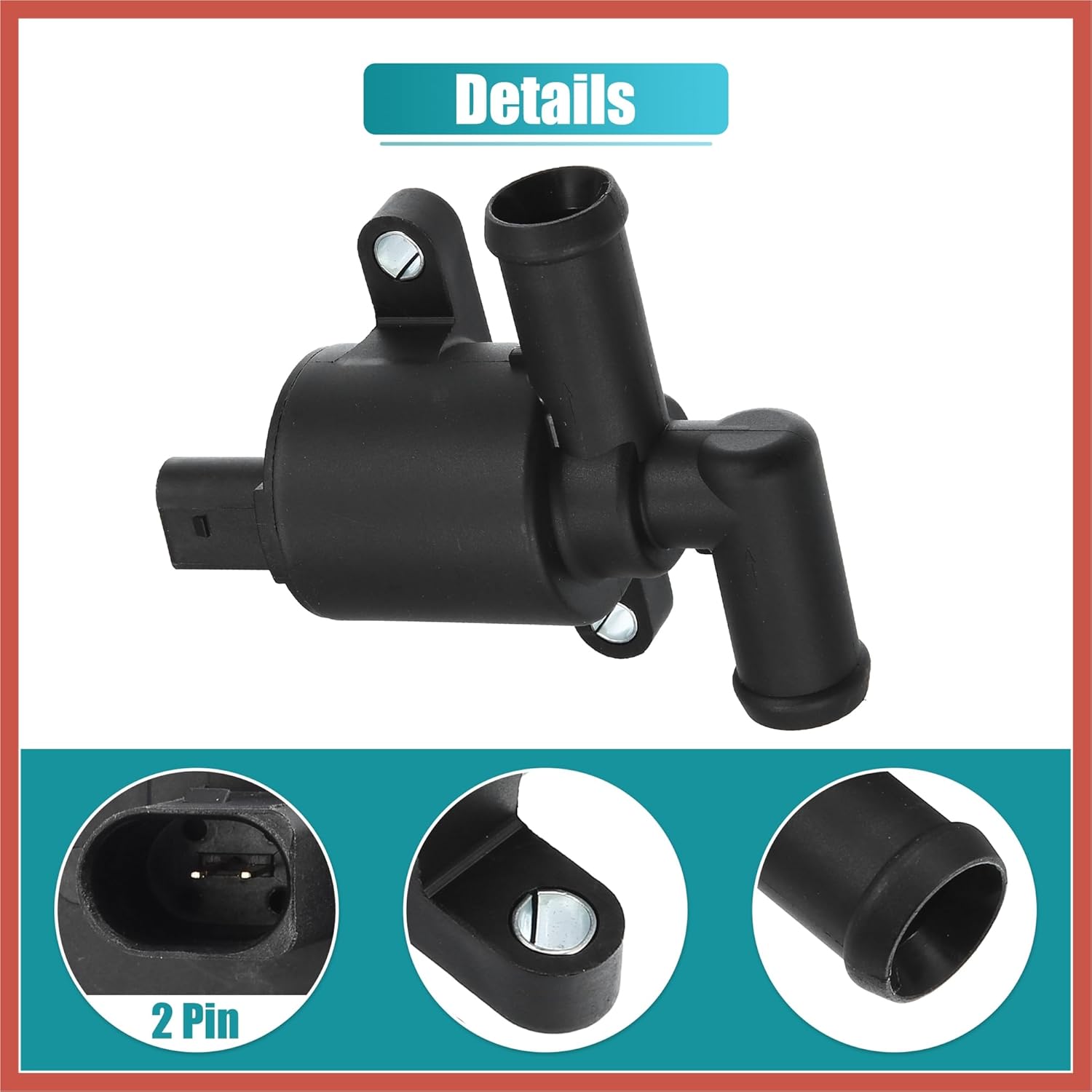 ACROPIX 4H0-121-671-D Control Solenoid Valve for Volkswagen Golf Atlas Jetta Tiguan GTI for Audi A3 A4 A5 A6 A7 A8 Q8 S3 S6 S7 S8 RS7 TT HVAC Heater Control Valve with Connector Car Parts