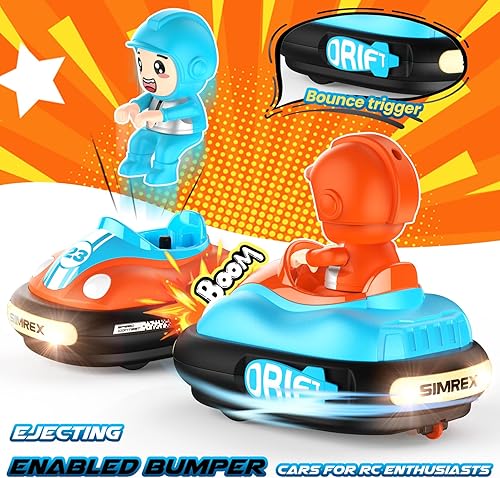 Miniatura 5 de Coches de parachoques a control remoto para niños, juego de batalla de 2 jugadores con luces y música, auto de juguete para niños y niñas de 3 a 8