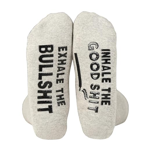 Funny Stoner Socks - Novelty Weed Smoker Gift for Men, Husband, Boyfriend - Pothead Present