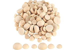 Natural Split Wood Semi-Circles for Endless Creativity