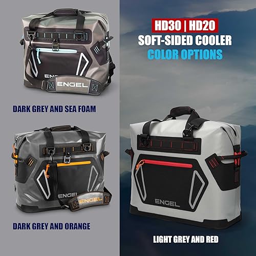Miniatura 7 de Engel HD30 - Enfriador de mano suave de alto rendimiento, duradero, a prueba de fugas, portátil para campamento, pesca, portón trasero y actividades