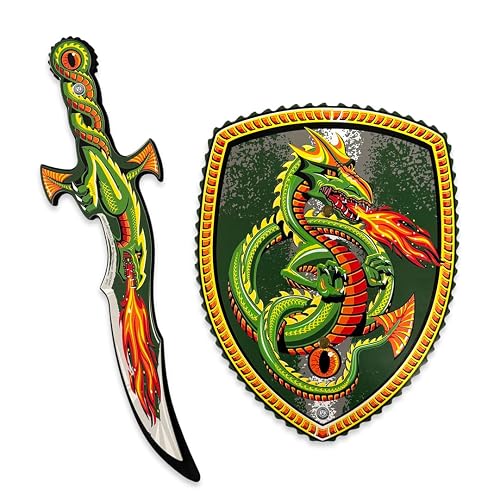 Liontouch - Set de Espada y Escudo de Espuma Cazador de Dragones - 3+ años