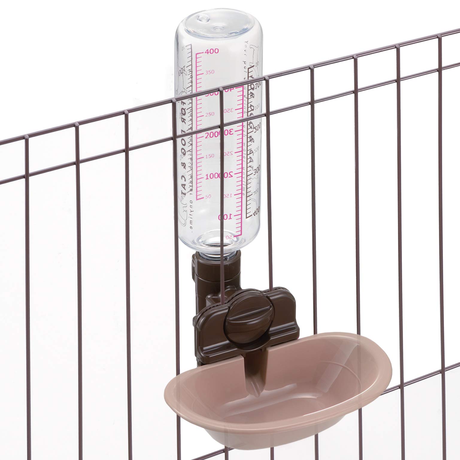 Richell Pet Water Dispenser, Gravity Fed, 15.9 oz, Brown, Cats and Dogs, 6.7 x 7.9 x 10.9" - Image 4