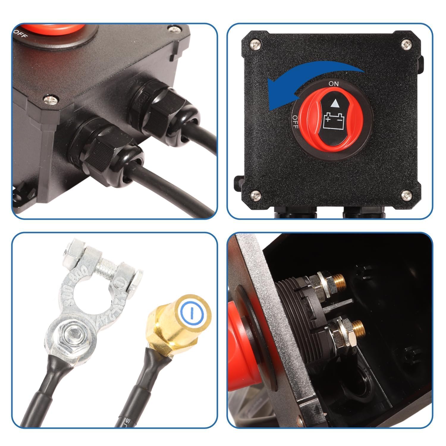 Interruptor de separación de batería de 12 V/24 V
