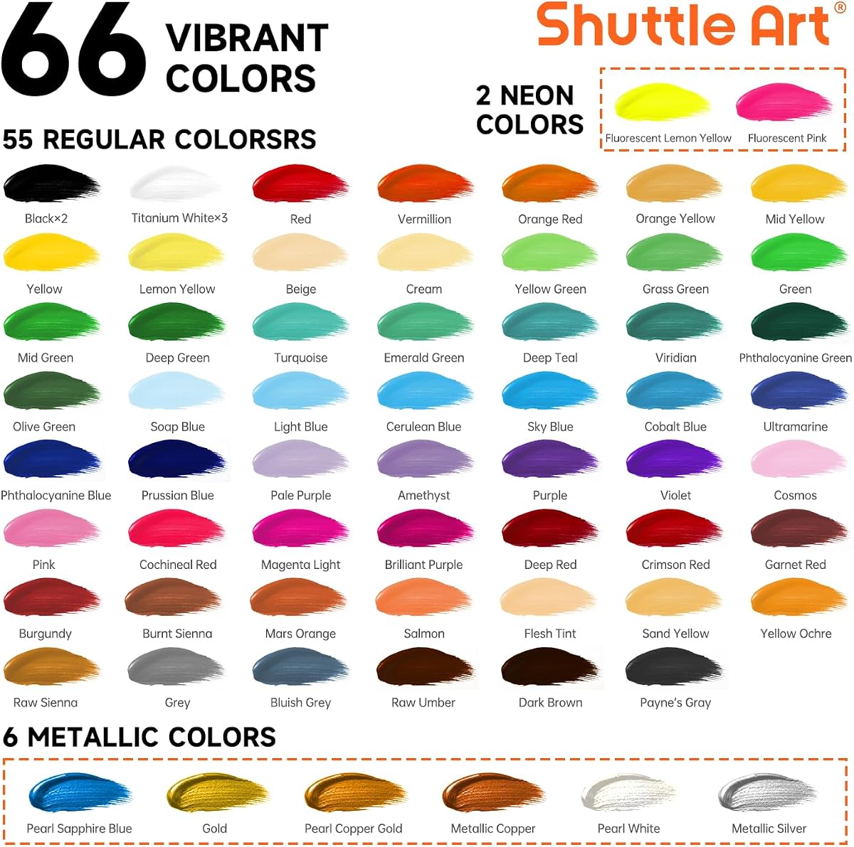 Liquitex BASICS Acrylic Paint Set, 24 x 22ml Tubes view 3