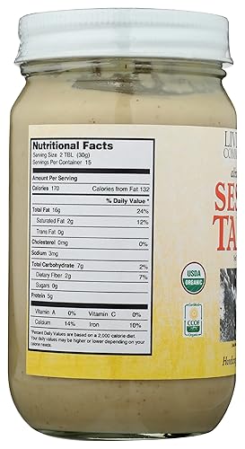 Miniatura 6 de LIVING TREE COMMUNITY FOODS Tahini crudo orgánico, 16 onzas
