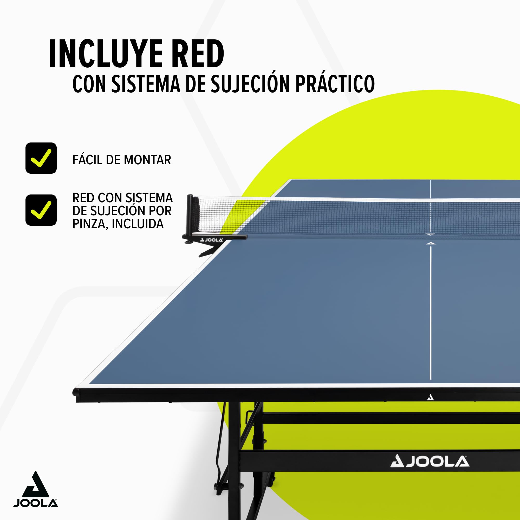 JOOLA Inside 13 Mesa de Ping Pong Mesa de Ping Pong de Interior Plegable – Montaje rápido – Incluye Red incluida, 274 x 152,5 x 76 cm — view 4