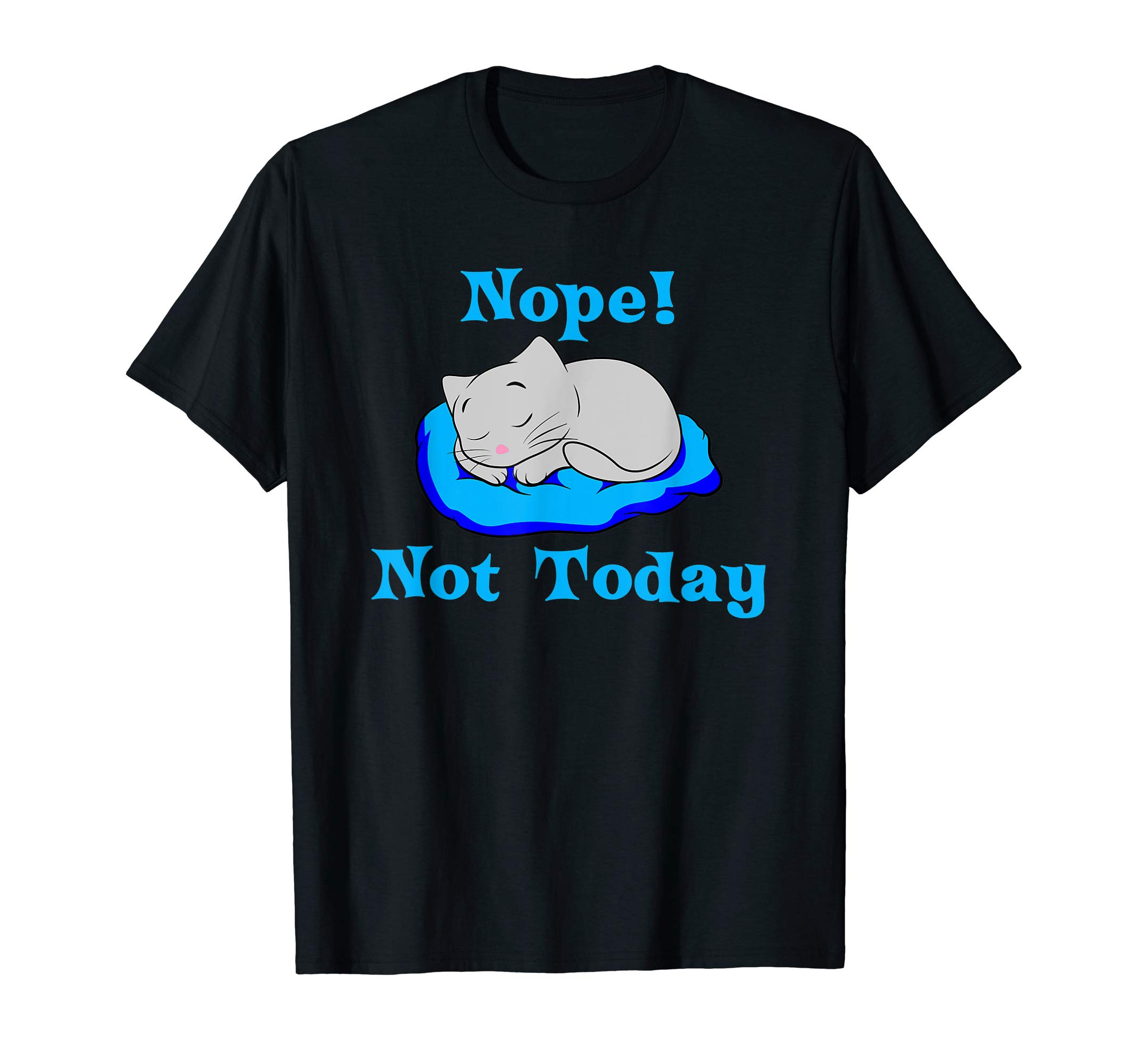 Sleeping Nap Cat Gift Lazy Relaxing No Work Day Sunday Sleep T-Shirt