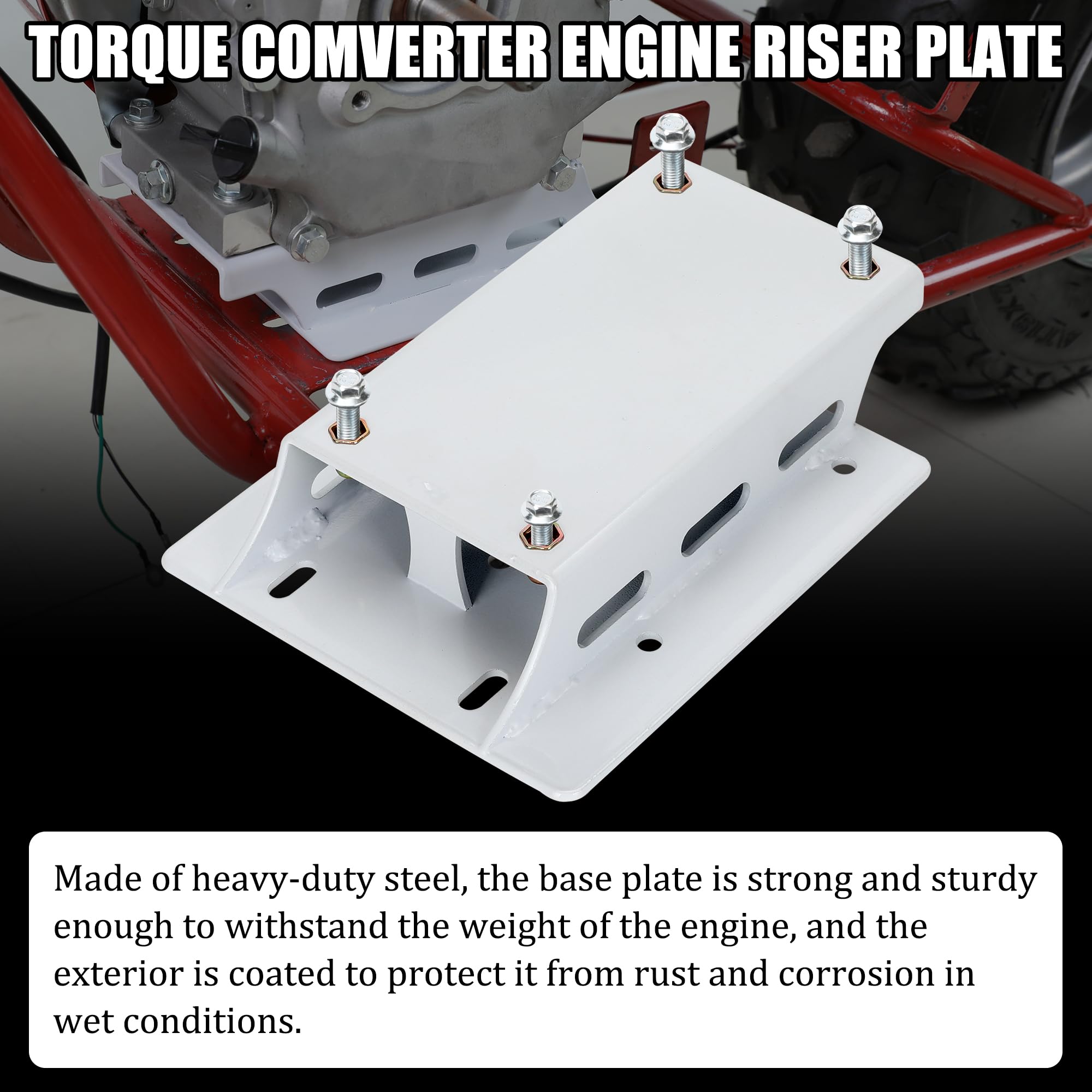Go Kart Frame Torque Converter Motor Engine Riser Plate For Predator ...