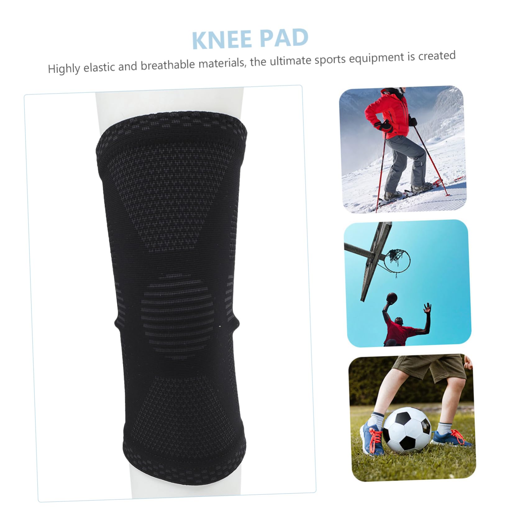 BUTIFULSIC Knee Brace Protective Covers Support Compression Sleeve for Workout Basketball Running Cycling Badminton Wrap for Fitness Random Style