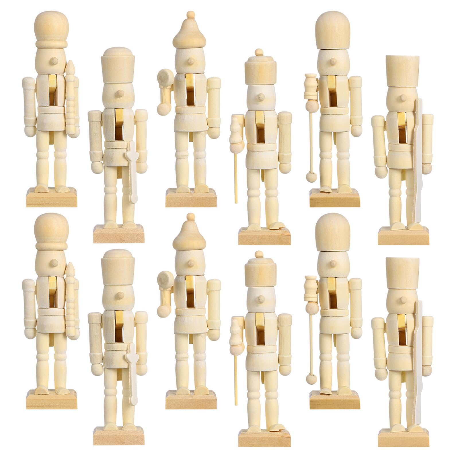 Casse-Noisettes de Noël en bois 12 pièces, le coffret cadeau créatif idéal pour garçons et filles