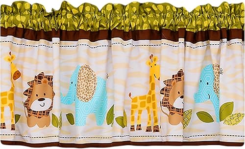 Miniatura 2 de Cenefa de ventana de elefante verde, jirafa, jirafa, 1 unidad, cenefa decorativa para ventana de habitación de bebé, idea de regalo (animal verde)