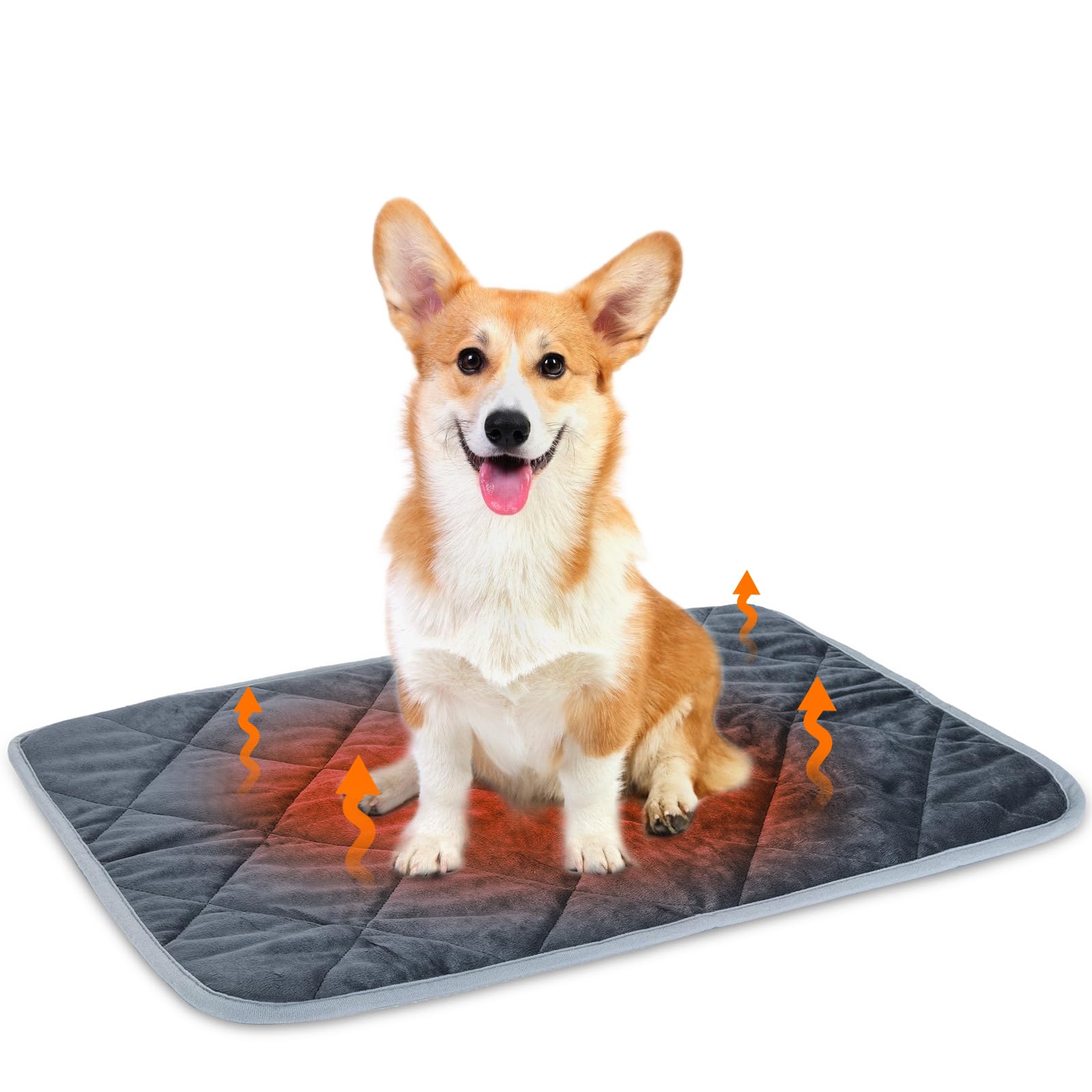 Nobleza Tappetino Autoriscaldante per Gatti e Cani, Coperta Riscaldante Domestici Animali, Lavabile Pad Caldo Eco-Friendly Antiscivolo, Termica Morbido Letto Stuoia, L 70x48cm