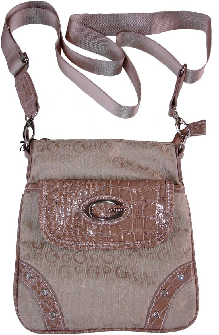 Signature "G" Designer Inspired Flap Messenger Bag Tote Handbag Purse Stripped Multi Pattern Patchwork