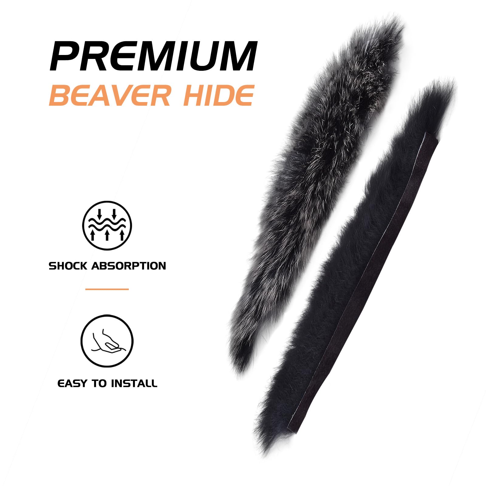 YLS Archery Silencer Bowstring Silencers Bow Dampener Recurve Bow Beaver Balls/Otter Hide Bowstring Silencer