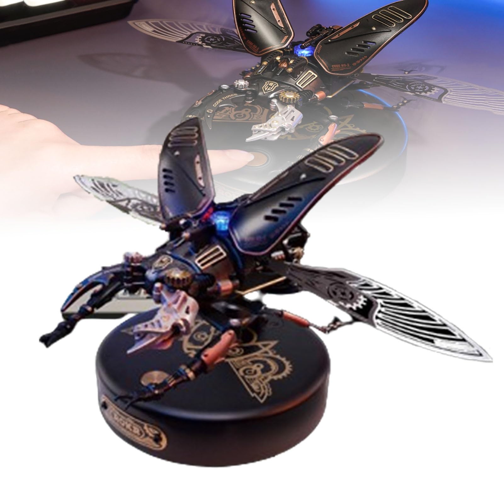 Metalowe puzzle 3D dla dorosłych, zestawy modeli chrząszczy metalowych, zestawy modeli do samodzielnego montażu metalowych owadów,zestaw zabawek na biurko dla kolekcjonerów mężczyzn.